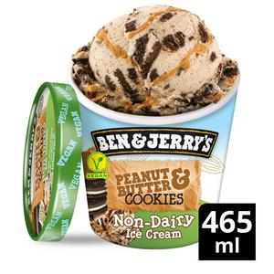 Ben & Jerry's Non-Dairy Peanut Butter & Cookies Vegan Ice Cream 465ml