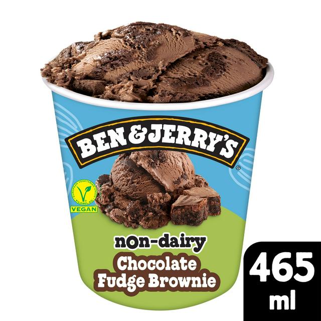 Ben Jerry S Non Dairy Chocolate Fudge Brownie Vegan Ice Cream 465ml Sainsbury S