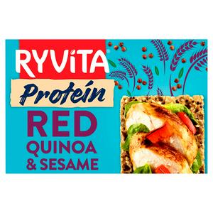 SAINSBURYS > General > Ryvita Protein Crunchy Rye Bread Red Quinoa & Sesame 5x40g