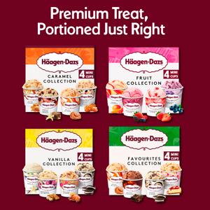 Haagen-Dazs Vanilla Collection Mini Frozen Dessert Ice Cream Tub 4x95ml - gallery image 3