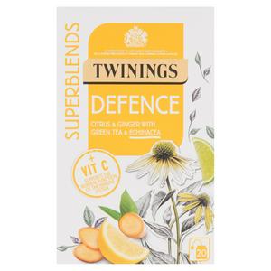 Twinings Superblends Defence with Citrus, Ginger & Green Tea, 20 Tea Bags