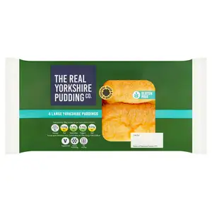 The Real Yorkshire Pudding Co. Large Gluten Free Yorkshire Puddings x4 160g