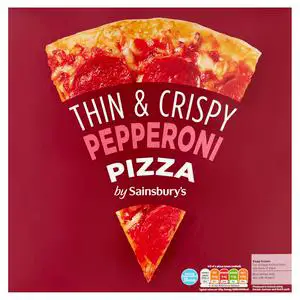 Sainsbury's Thin & Crispy Pepperoni Pizza 305g