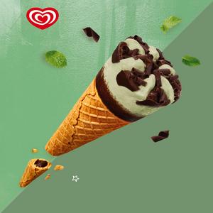 Cornetto Mint Ice Cream Cones 6x90ml - gallery image 5