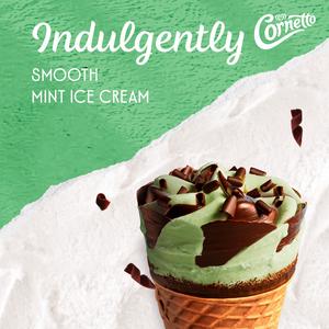 Cornetto Mint Ice Cream Cones 6x90ml - gallery image 6