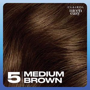 Clairol Nice'N Easy Medium Brown 5 Permanent Crème Hair Dye - gallery image 6