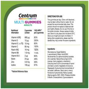 Centrum MultiGummies Mixed Flavour Food Supplement Gummies x30 - gallery image 2