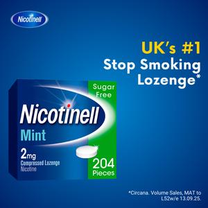Nicotinell Mint Lozenge Stop Smoking Aid Pieces 2mg x204 - gallery image 2