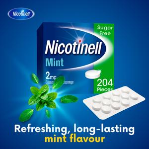 Nicotinell Mint Lozenge Stop Smoking Aid Pieces 2mg x204 - gallery image 3