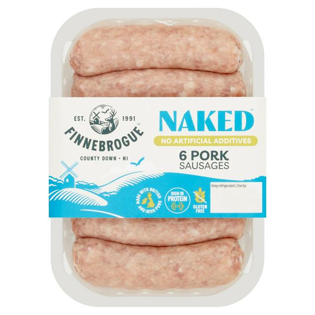 Finnebrogue Naked Ultimate Pork Sausage X G Compare Prices