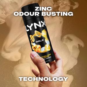 Lynx Gold 48h Deodorant Body Spray for Men 150ml - gallery image 2