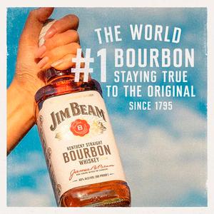 Jim Beam Kentucky Straight Bourbon Whiskey 1L - gallery image 3