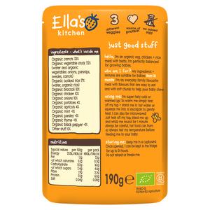 Ella's Kitchen Organic Chicken & Rice Casserole Baby Food Pouch 10+ Months 190g - gallery image 2