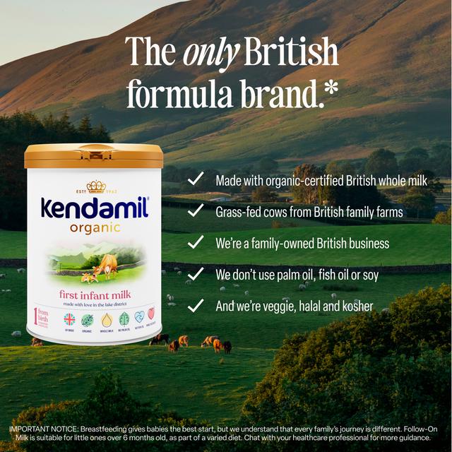 Kendamil Organic 1 First Infant Baby Milk Powder Formula