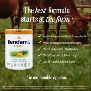 Kendamil Organic 2 Follow On Baby Milk Powder Formula 6-12 Months 800g - gallery image 4