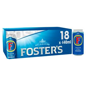 Foster's Lager Beer Cans 18x440ml