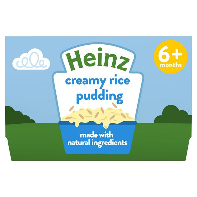 Heinz By Nature Creamy Rice Pudding 4+ Months 4 x 100g