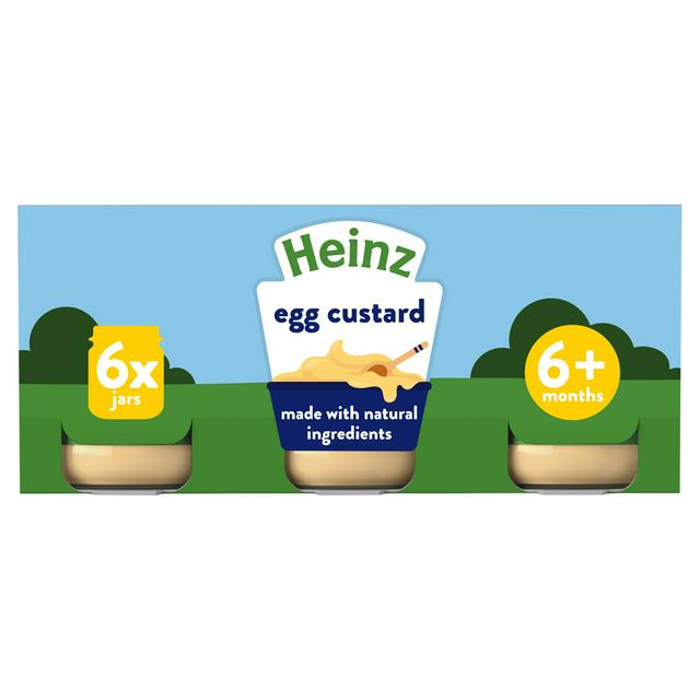 Heinz By Nature Egg Custard 4+ Months 6 x 120g