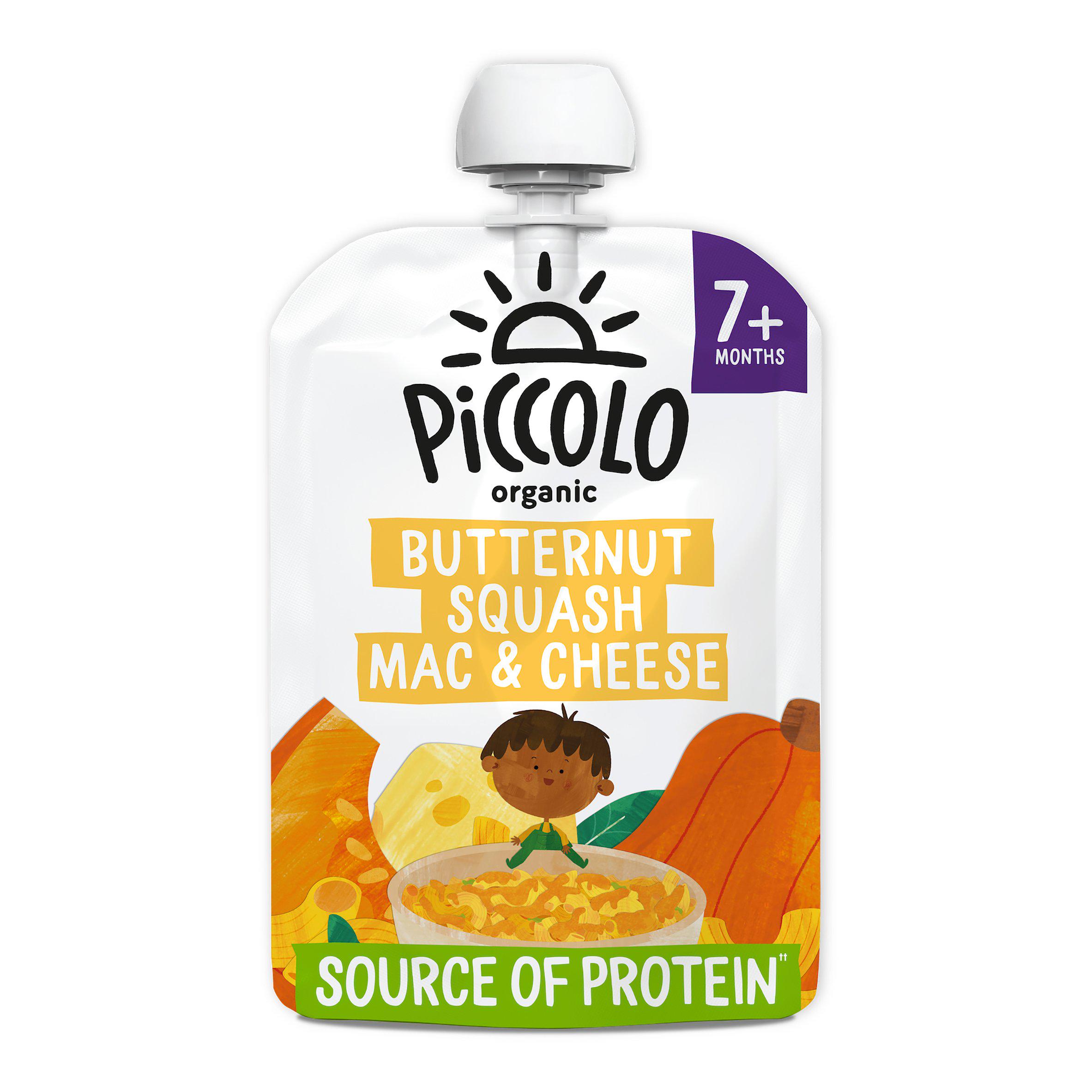 Piccolo Organic Butternut Squash Mac & Cheese Sage Baby Food Pouch 130g