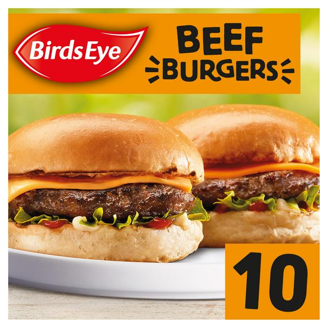Birds Eye Original Beef Burgers with Onion x10 567g