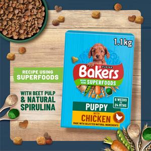 Bakers Puppy Dry Dog Food Chicken and Veg 2.85kg - gallery image 3