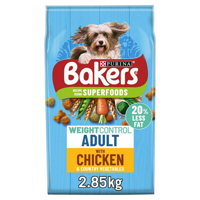 Bakers Weight Control Dry Dog Food Chicken 2.85kg