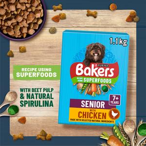 Bakers Senior Dry Dog Food Chicken and Veg 2.85kg - gallery image 3
