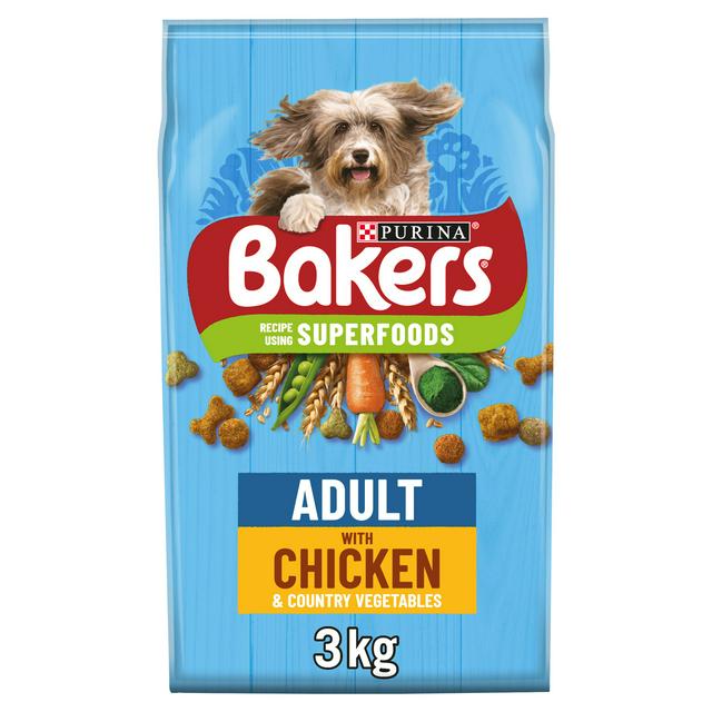 Bakers Dry Dog Food Chicken and Veg 3kg
