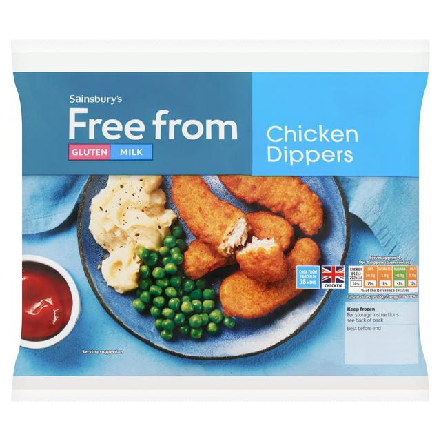 Sainsburys Free From Chicken Dippers 400g