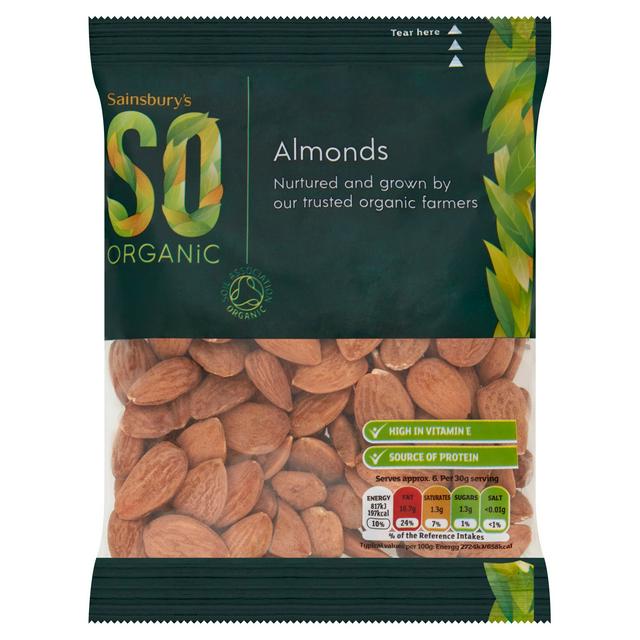 Sainsburys Sainsbury's Almonds, SO Organic 200g