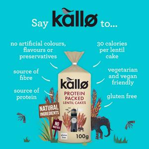 Kallo Protein Packed Lentil Cakes 100g - gallery image 2