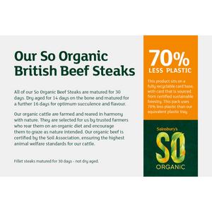Sainsbury's 30 Days Matured British Beef Fillet Steak, So Organic 170g - gallery image 6