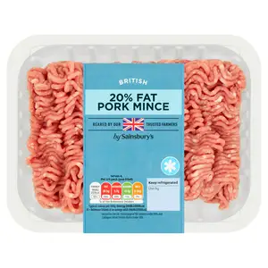 Sainsbury's British Pork Mince 20% Fat 500g 