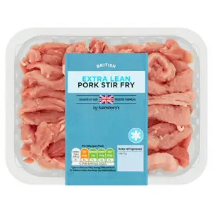 Sainsbury's Extra Lean British Pork Stir Fry 300g