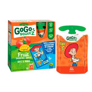 GoGo Squeez Fruit Smoothie Snack Apple & Mango 4x90g - gallery image 2