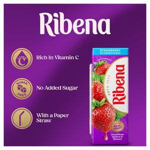Ribena No Added Sugar Strawberry Juice Drink Cartons 6x250ml - gallery image 2