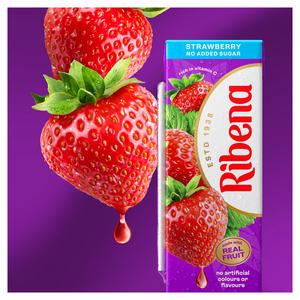 Ribena No Added Sugar Strawberry Juice Drink Cartons 6x250ml - gallery image 3