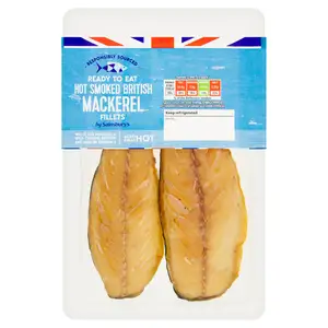 Sainsbury's British Smoked Mackerel Fillets 140g