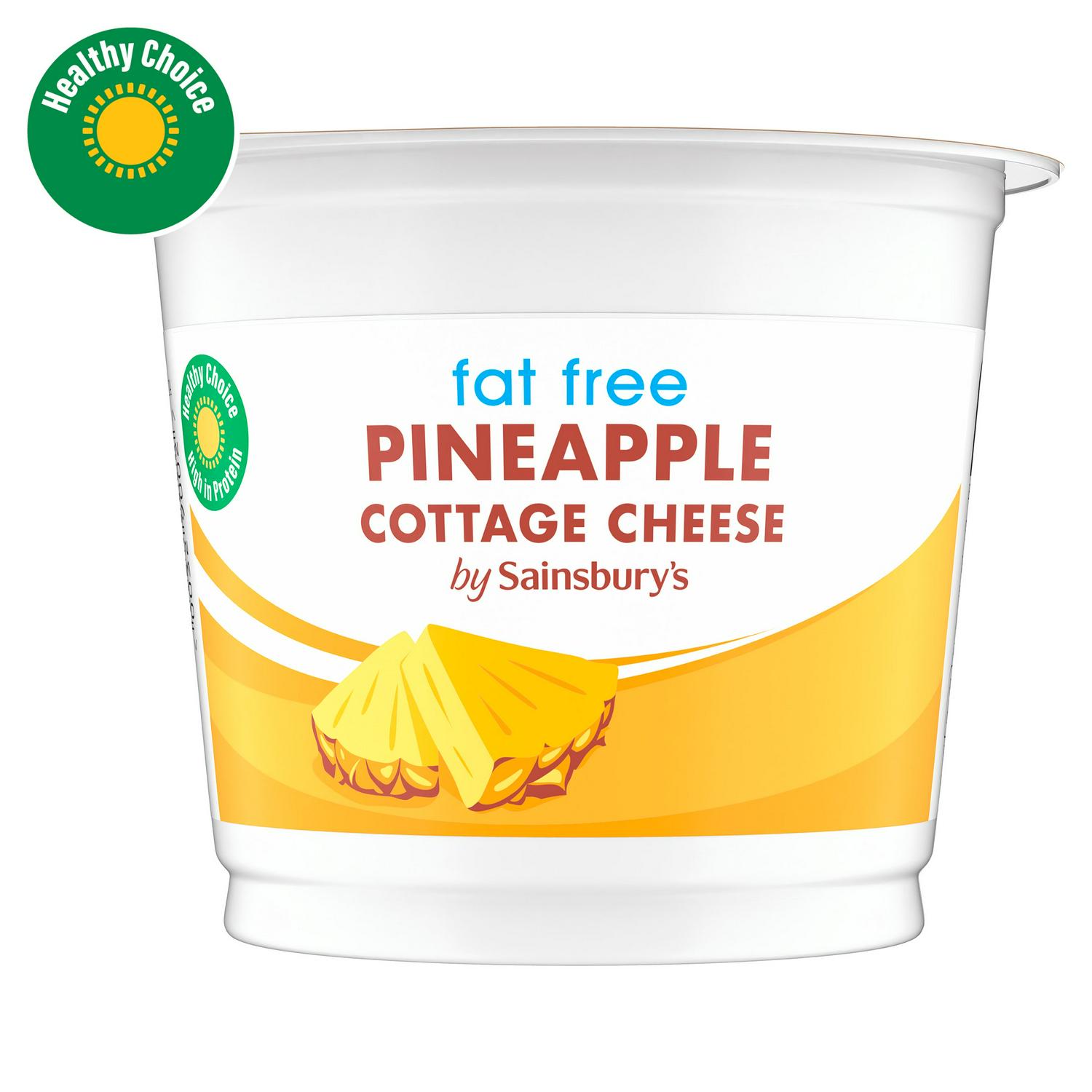 sainsbury's cottage cheese fat free 300g