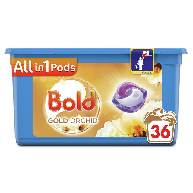Bold All In 1 Gold Orchid Washing Liquid Capsules 36 Washes Sainsbury S