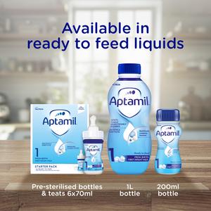 Aptamil 1 First Infant Baby Milk Formula Powder From Birth 800g - gallery image 5