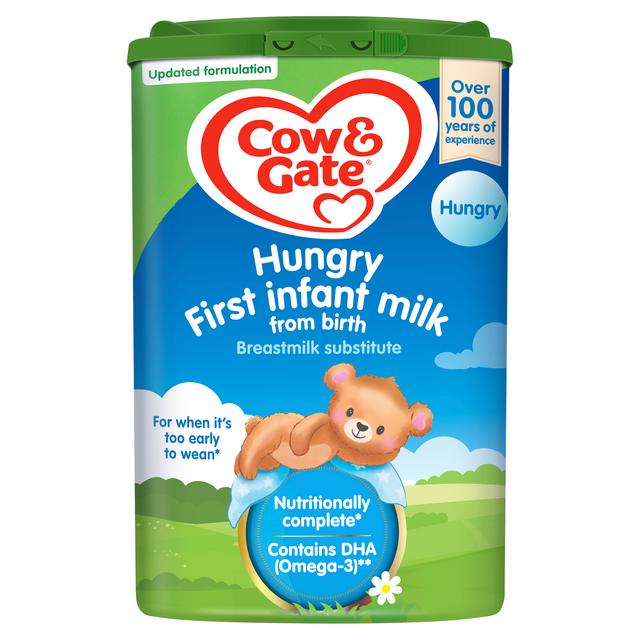 cow and gate milk hungrier babies