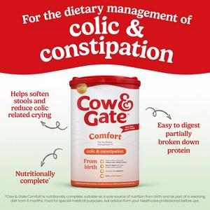 Cow & Gate Comfort Baby Milk Infant Formula Powder From Birth 800g - gallery image 2