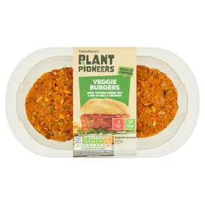 Sainsbury's Plant Pioneers Veggie Burgers 225g