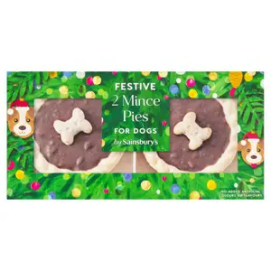 Sainsbury's Festive Mince Pies For Dogs x2