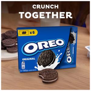 Oreo 6 x 22g Lunchbox Vanilla Chocolate Sandwich Biscuits Snack - gallery image 2