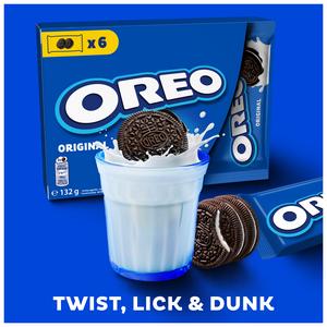 Oreo 6 x 22g Lunchbox Vanilla Chocolate Sandwich Biscuits Snack - gallery image 5