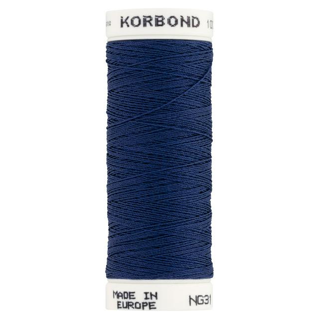 Sainsburys Korbond Navy Blue Polyester Thread 100m