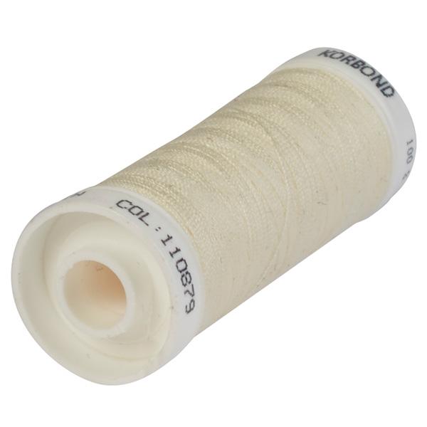 Korbond Cream Polyester Thread 100m - gallery image 1