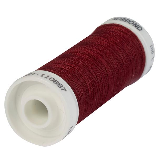 Korbond Deep Red Polyester Thread 100m - gallery image 1